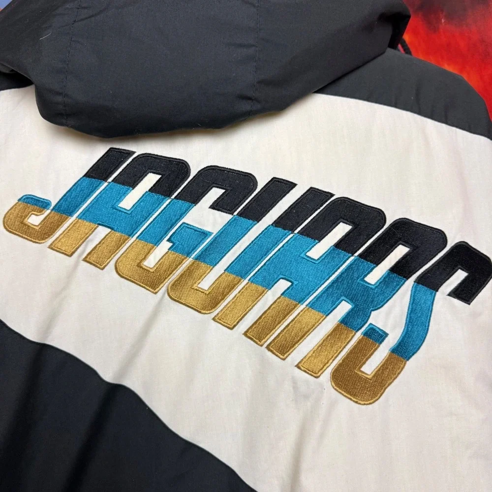 Vintage 90s Jacksonville Jaguars NFL Pro Player Jacket Rare Banned Logo Sz XL